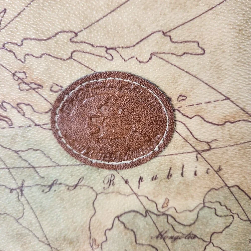 The Columbus Collection by Bagoda World Map 500th Anniversary Messenger Bag Vtg